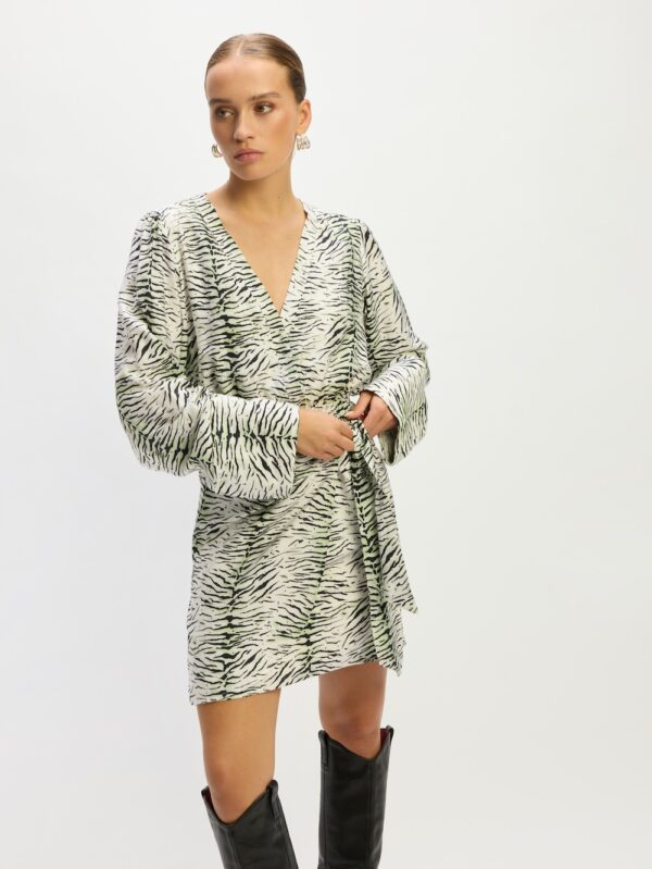 Ladies woven zebra wrap dres Liselle refined department