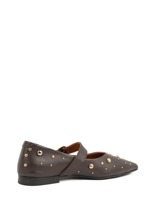 Celina loafer dark brown babouche grote maten