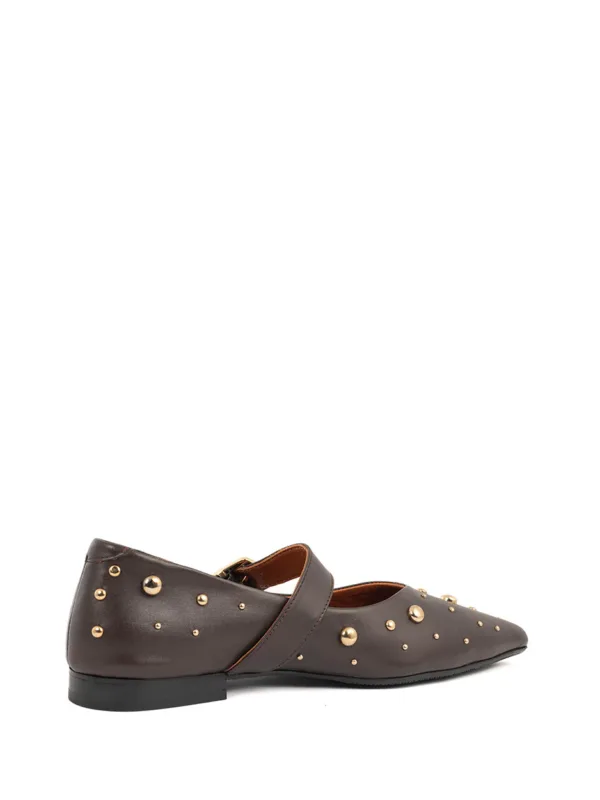 Celina loafer dark brown babouche grote maten