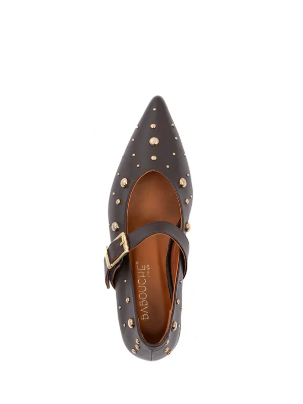 Celina loafer dark brown babouche grote maten