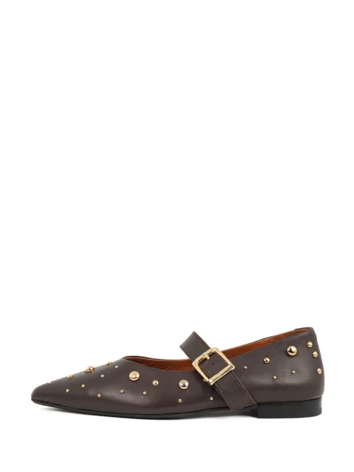 Celina loafer dark brown babouche grote maten