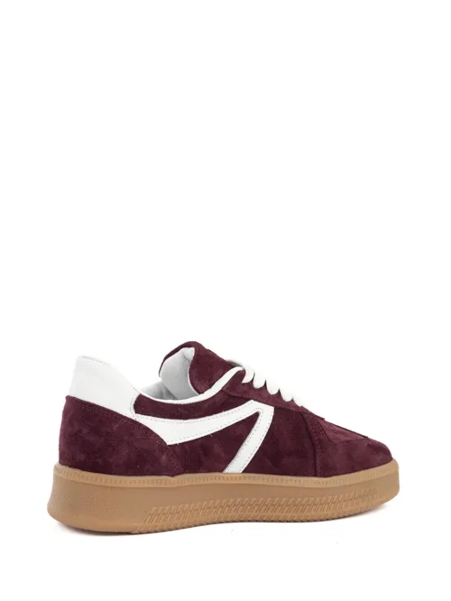 Liva sneaker bordo wit babouche
