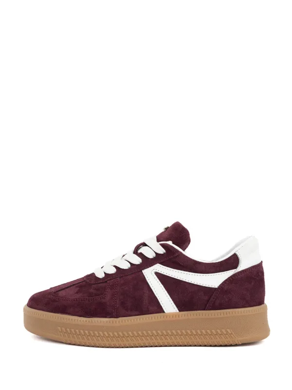 Liva sneaker bordo wit babouche