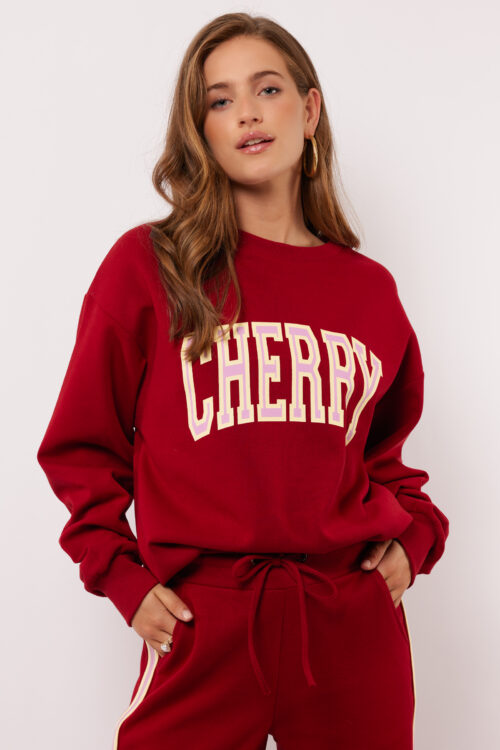 Senara sweater rood fluresk