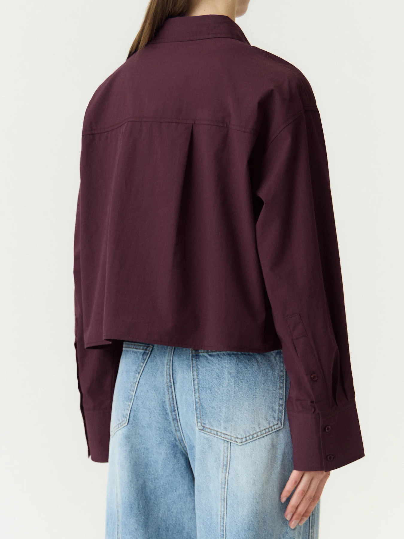 Yaslee short blouse paars