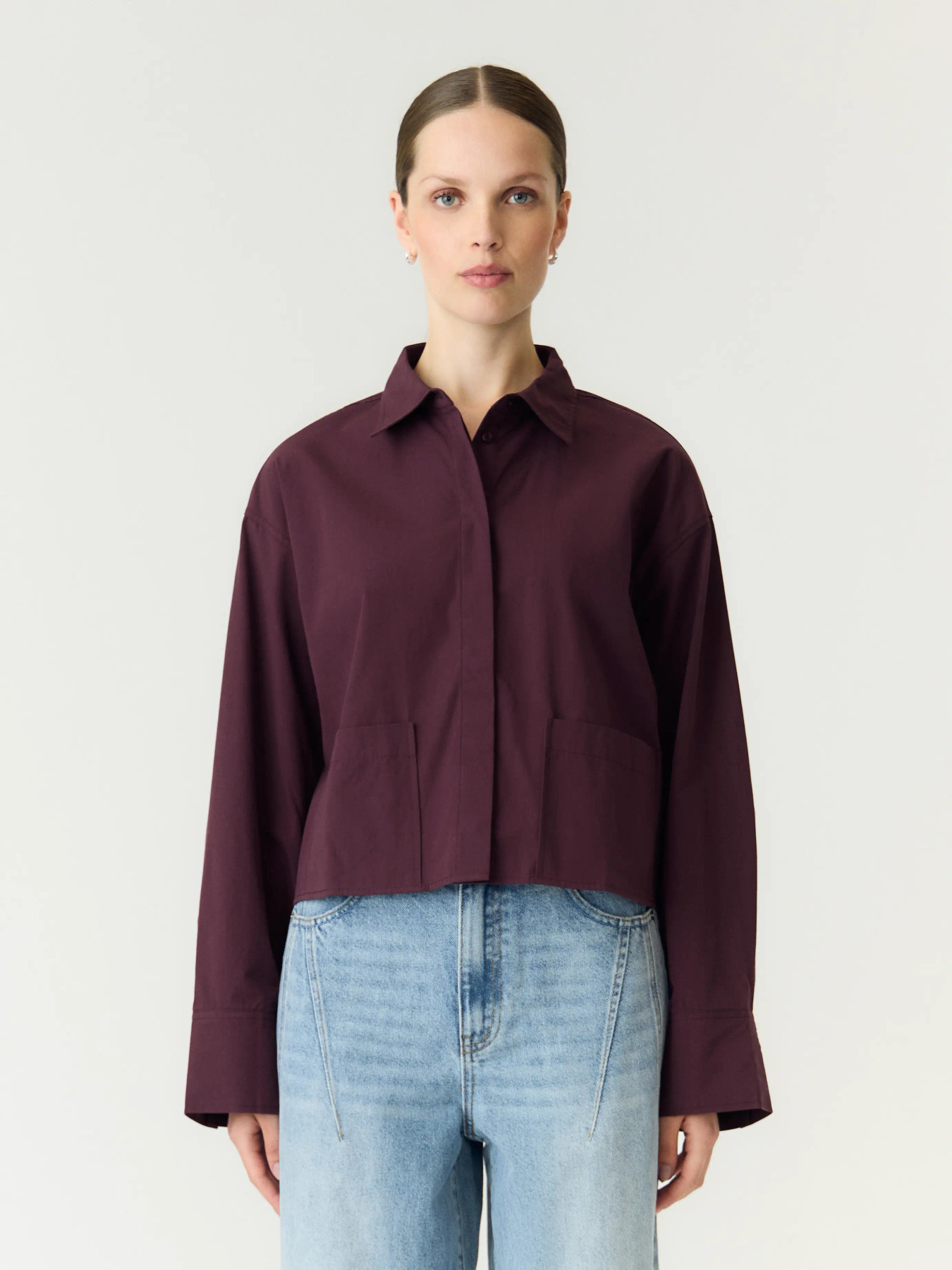 Yaslee short blouse paars