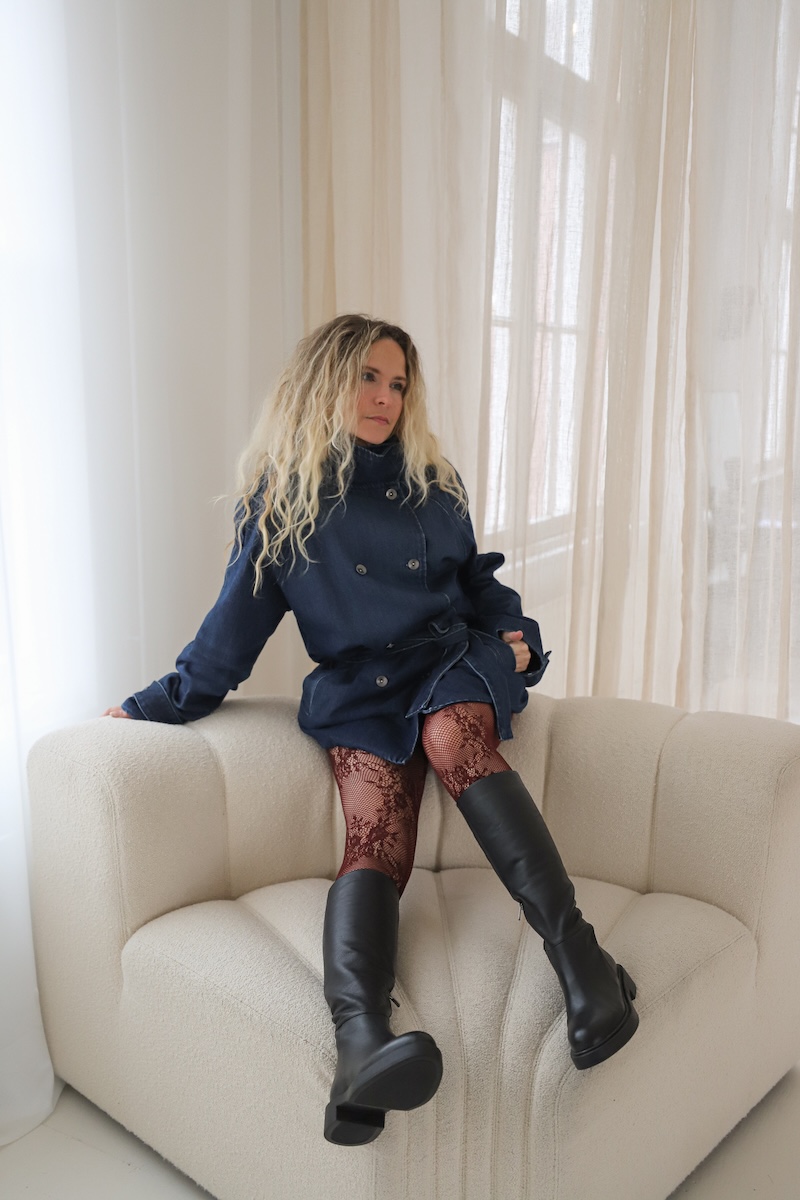 Shay boots babouche zwart grote maat damesschoenen