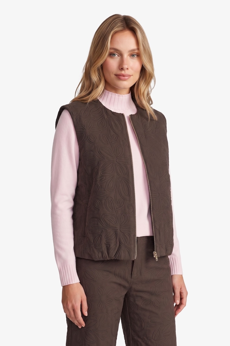 Dea gilet bruin fluresk