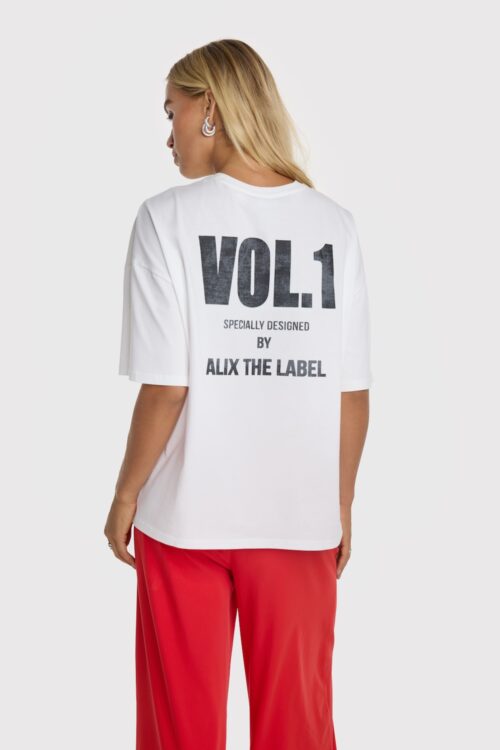 Ladies knitted polaroid t-shirt