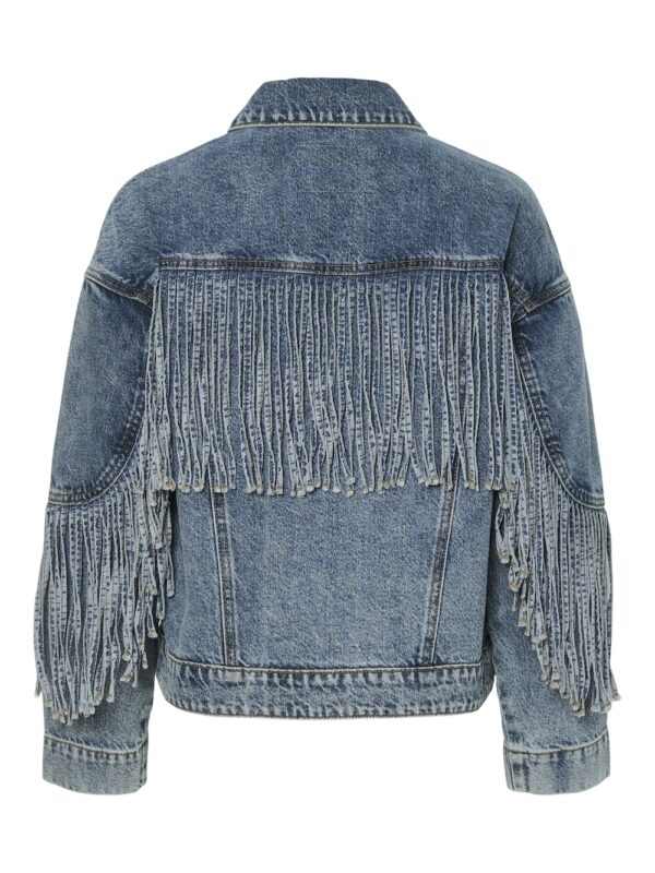 Yasaiko denim fringe jacket