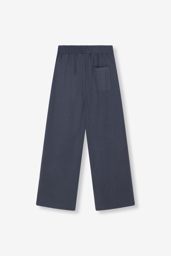 Ladies knitted flowy side slit pants alix the label