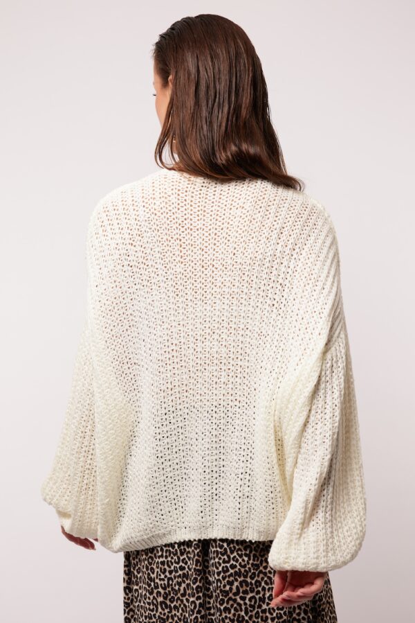 Seren knitting cardigan fluresk