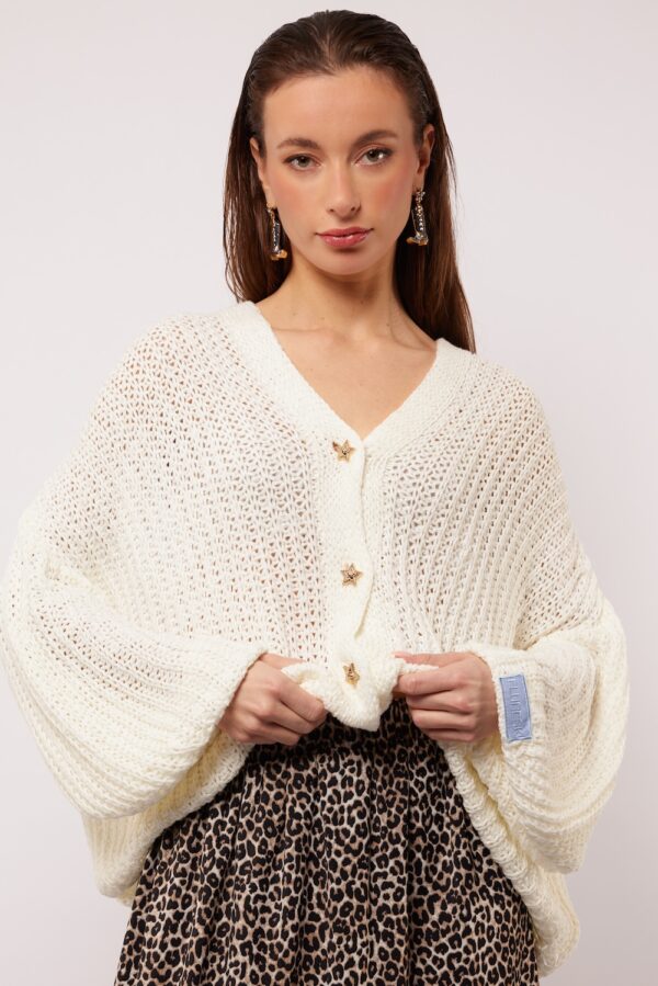 Seren knitting cardigan fluresk