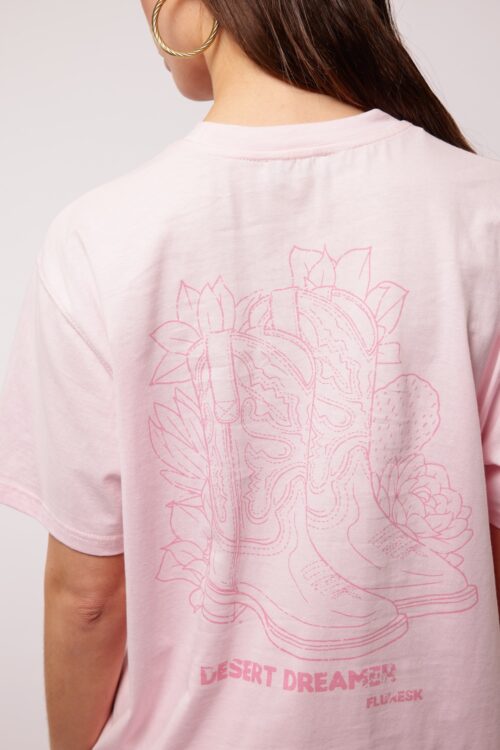 Emmeline t-shirt pink fluresk