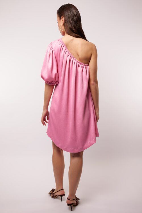Evelina dress rose fluresk