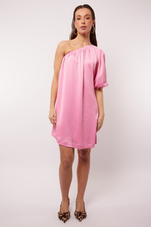 Evelina dress rose fluresk