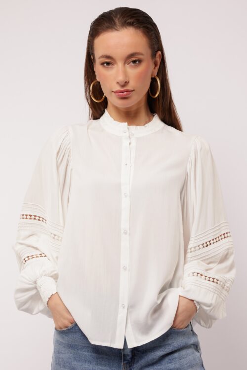 Freesia blouse offwhite fluresk