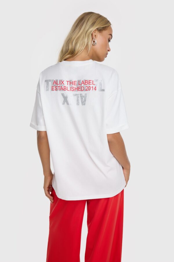 Ladies knitted adventure t-shirt alix the label