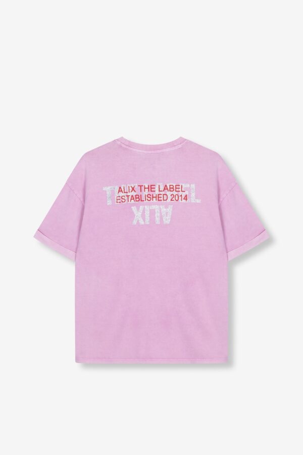 Ladies knitted adventure t-shirt rose alix the label