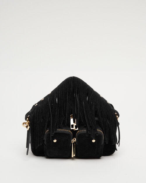 72448401 - Helena Fringe Suede Black w. Gold - Black - Main. Nunoo bags