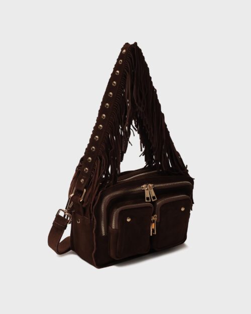 75888490 - Ellie Fringe Suede Dark Brown w. Gold - Dark brown - Extra 2. Nunoo bags