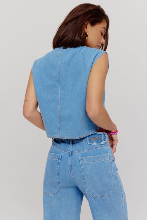 Gilly denim gilet harper and yve