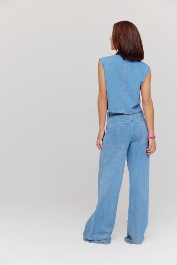 Gilly denim gilet harper and yve