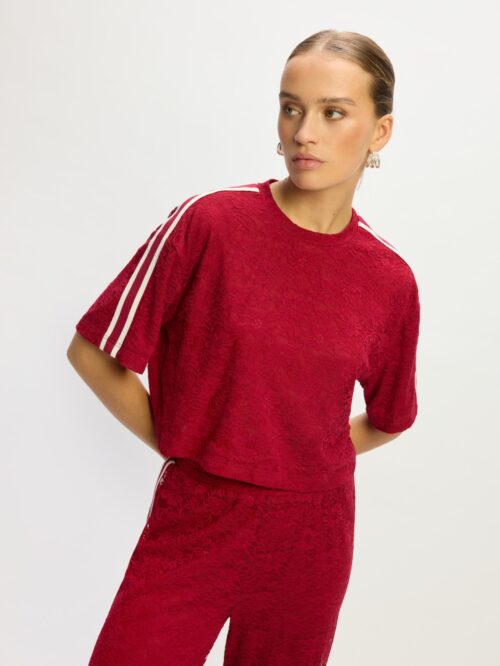 Ladies knitted cropped t-shirt Marlowe refined department