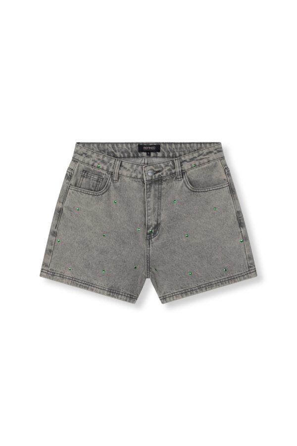 Ladies woven relaxed short studs Zaar Refined Department