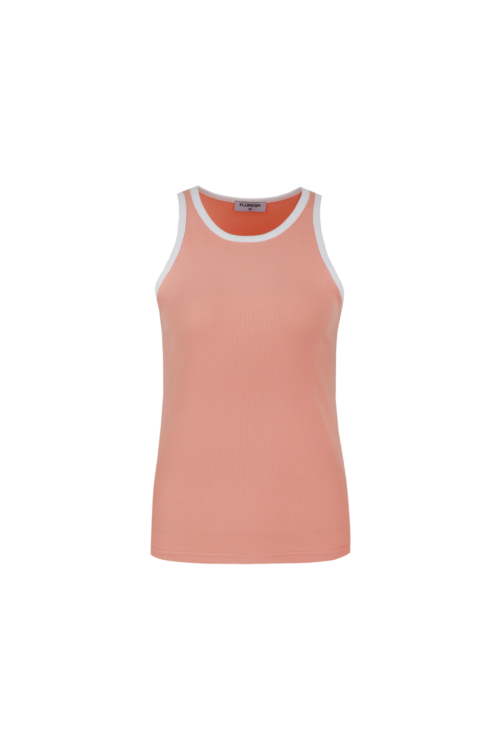 Lain tanktop flower peach fluresk