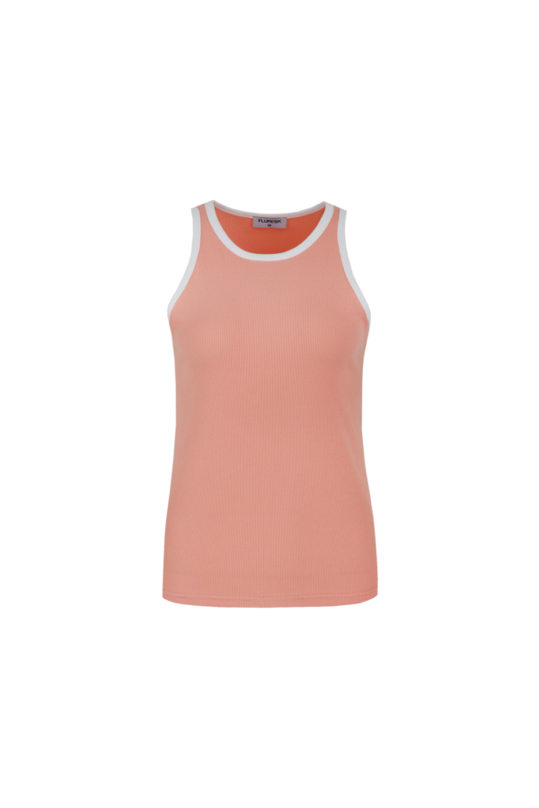 Lain tanktop flower peach fluresk