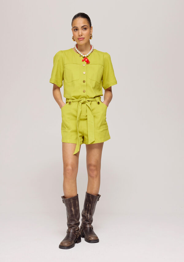 Yael playsuit lime harper and yve