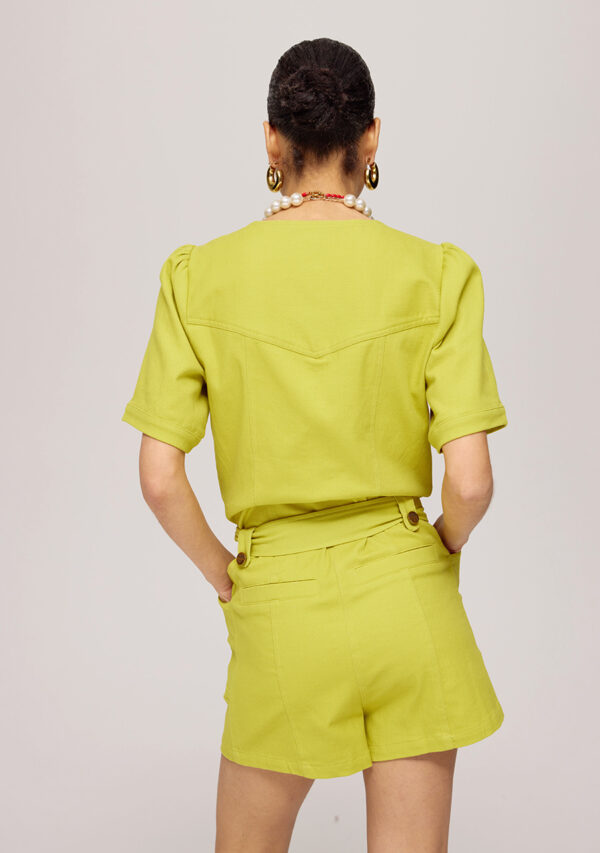 Yael playsuit lime harper and yve