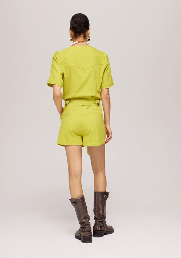 Yael playsuit lime harper and yve