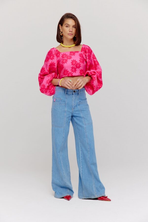 Evi top raspberry pink harper and yve