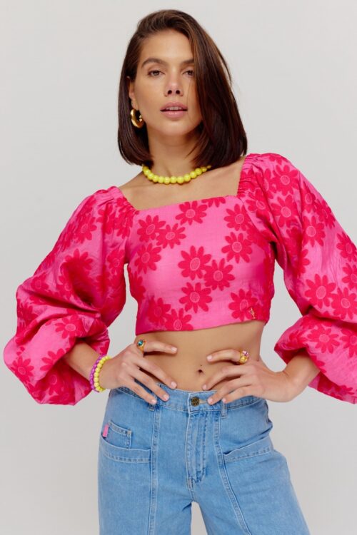 Evi top raspberry pink harper and yve