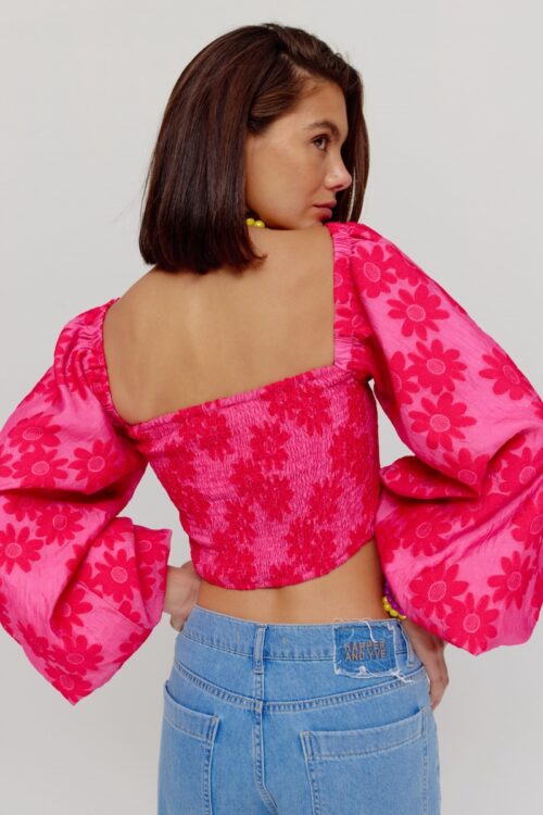 Evi top raspberry pink harper and yve