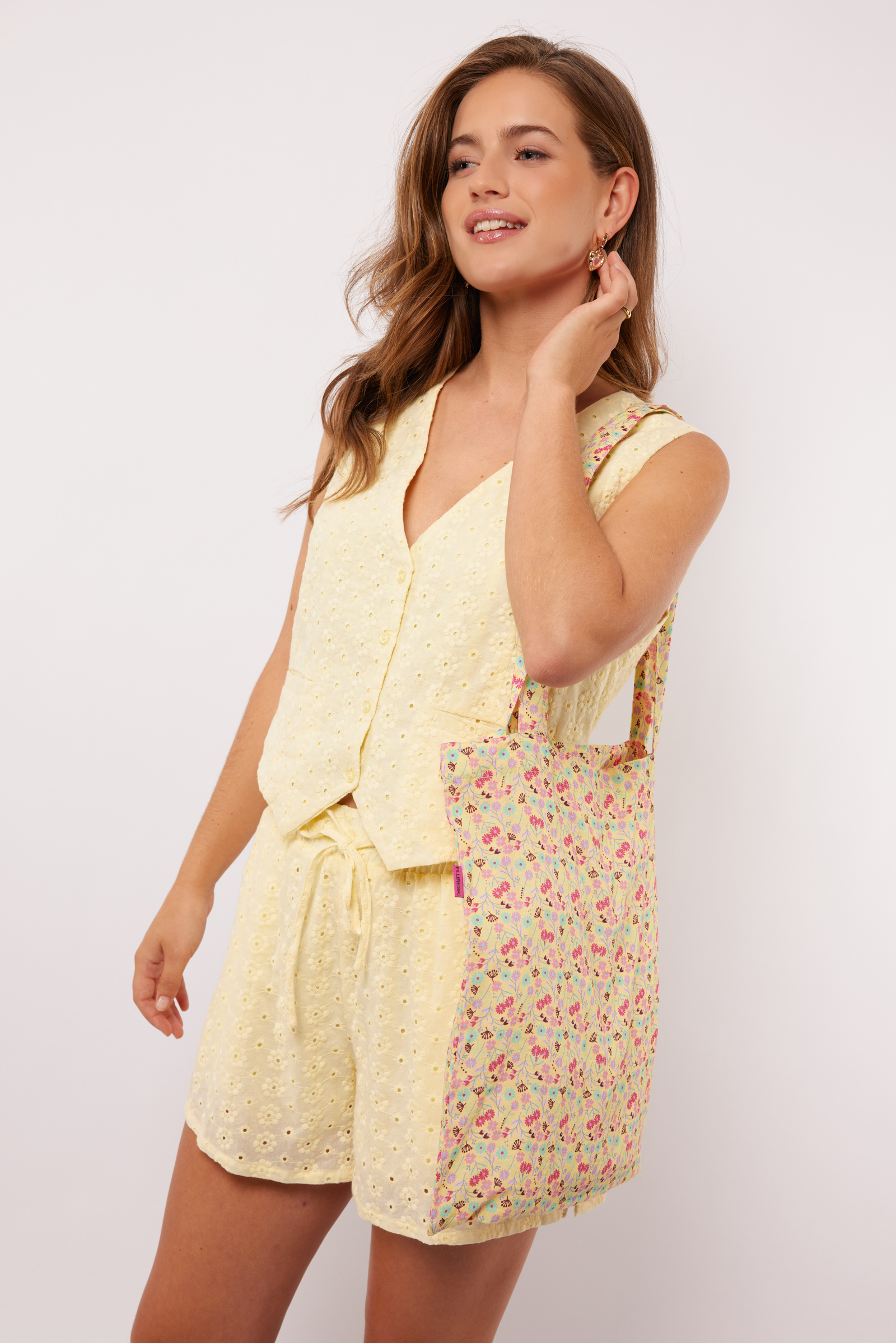 Hally bag sunbeam yellow piggy pink fluresk