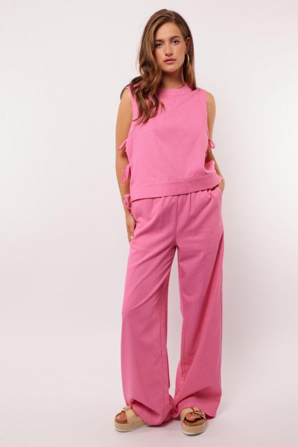 kikki pants bright pink fluresk