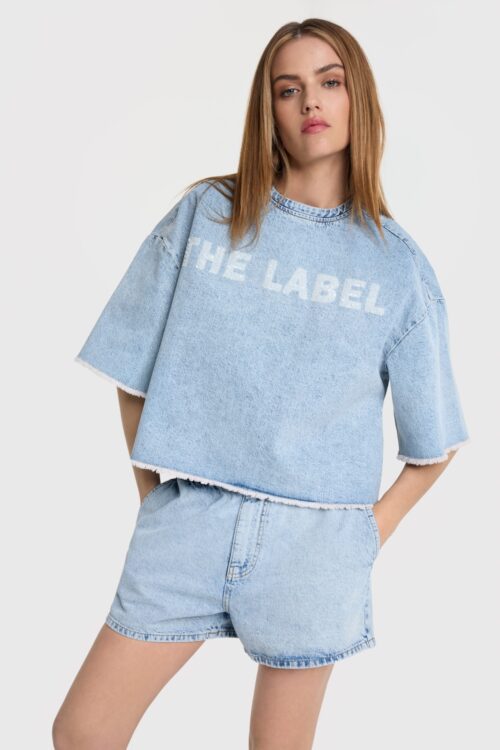 Flowy denim top alix the label