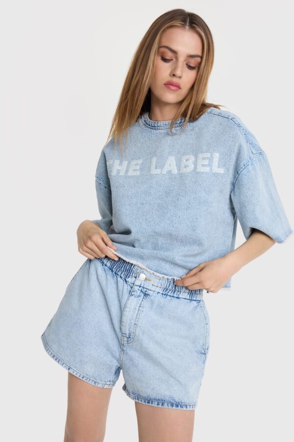 Flowy denim top alix the label