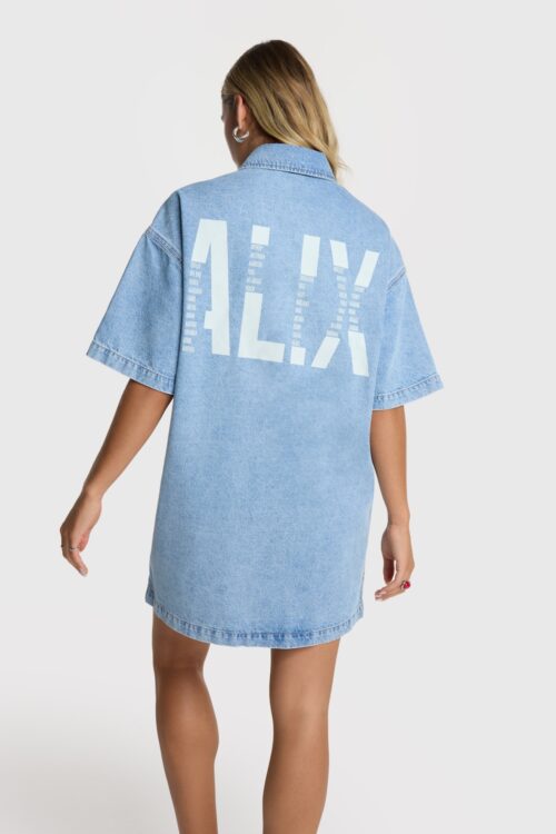Flowy shirt dress alix the label