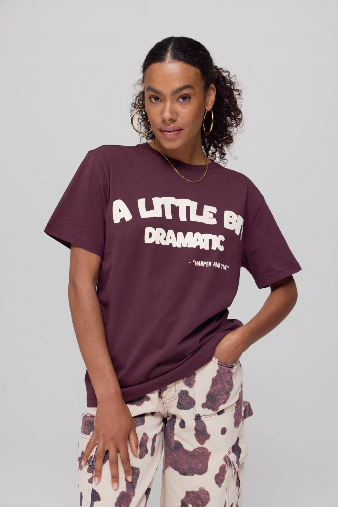 Dramatic t-shirt dark fudge harper and yve