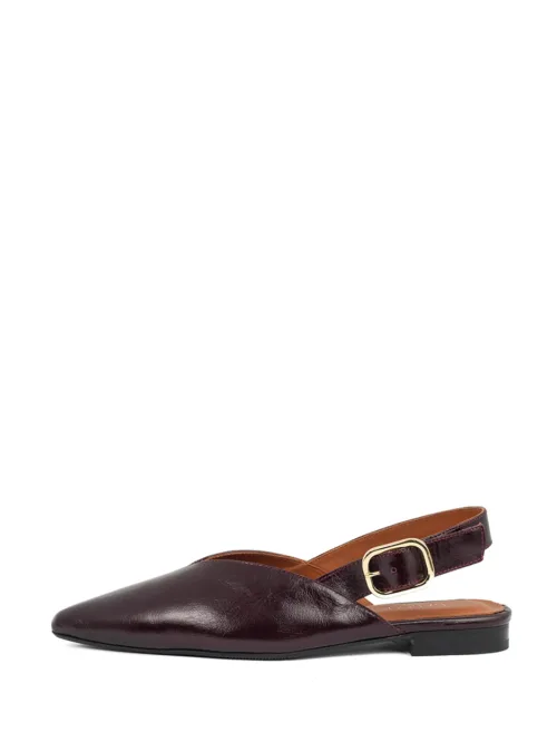Sheri slingbacks babouche bordeaux