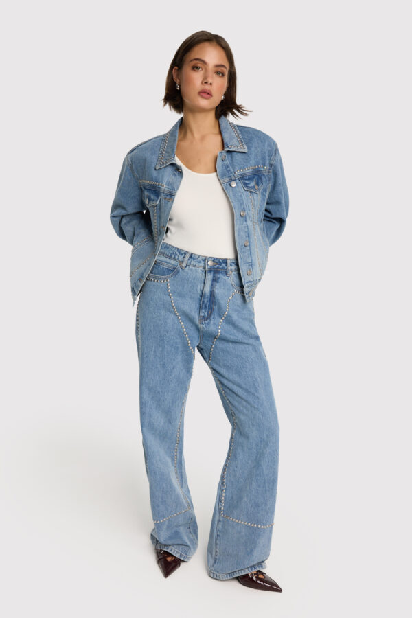 Studs denim jacket - Afbeelding 3
