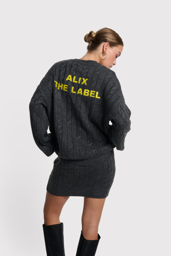 Cropped cable jumper - Afbeelding 2