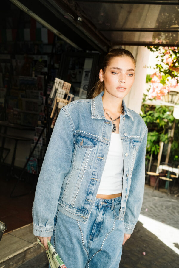 Studs denim jacket - Afbeelding 2