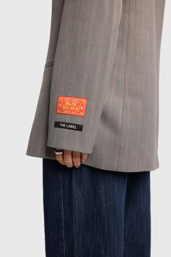 Classy granded blazer grey melange alix the label