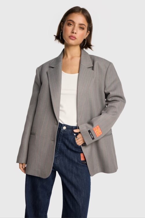 Classy granded blazer grey melange alix the label