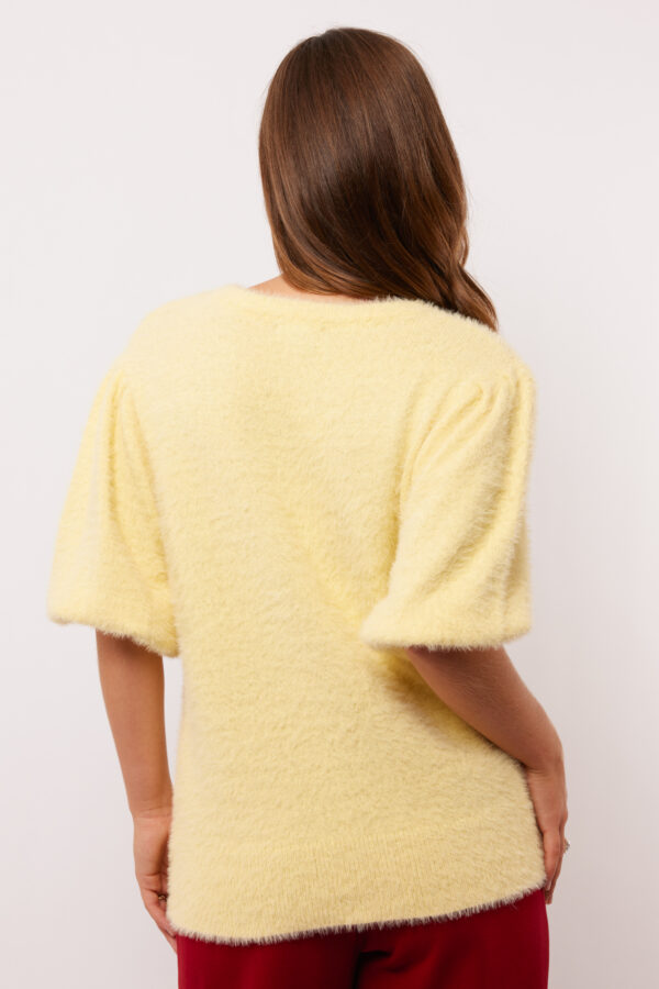 Moraine knit top vanille fluresk
